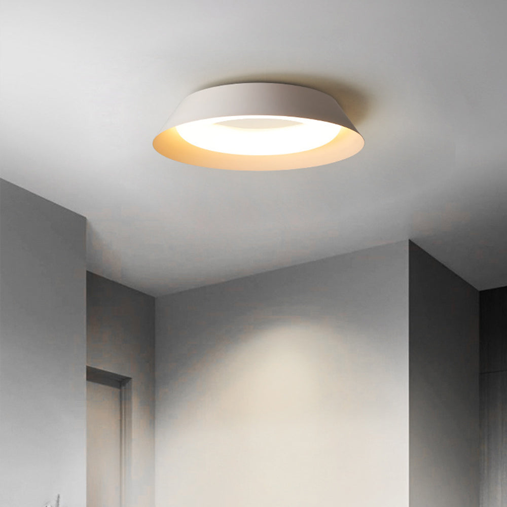 Arisha Plafonnier Bol Moderne, Métal/Acrylique, Blanc, Salon - Neutralighting