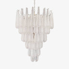 Aurora Chandelier Pigne en Verre de Murano Texturé Luxe - Neutralighting