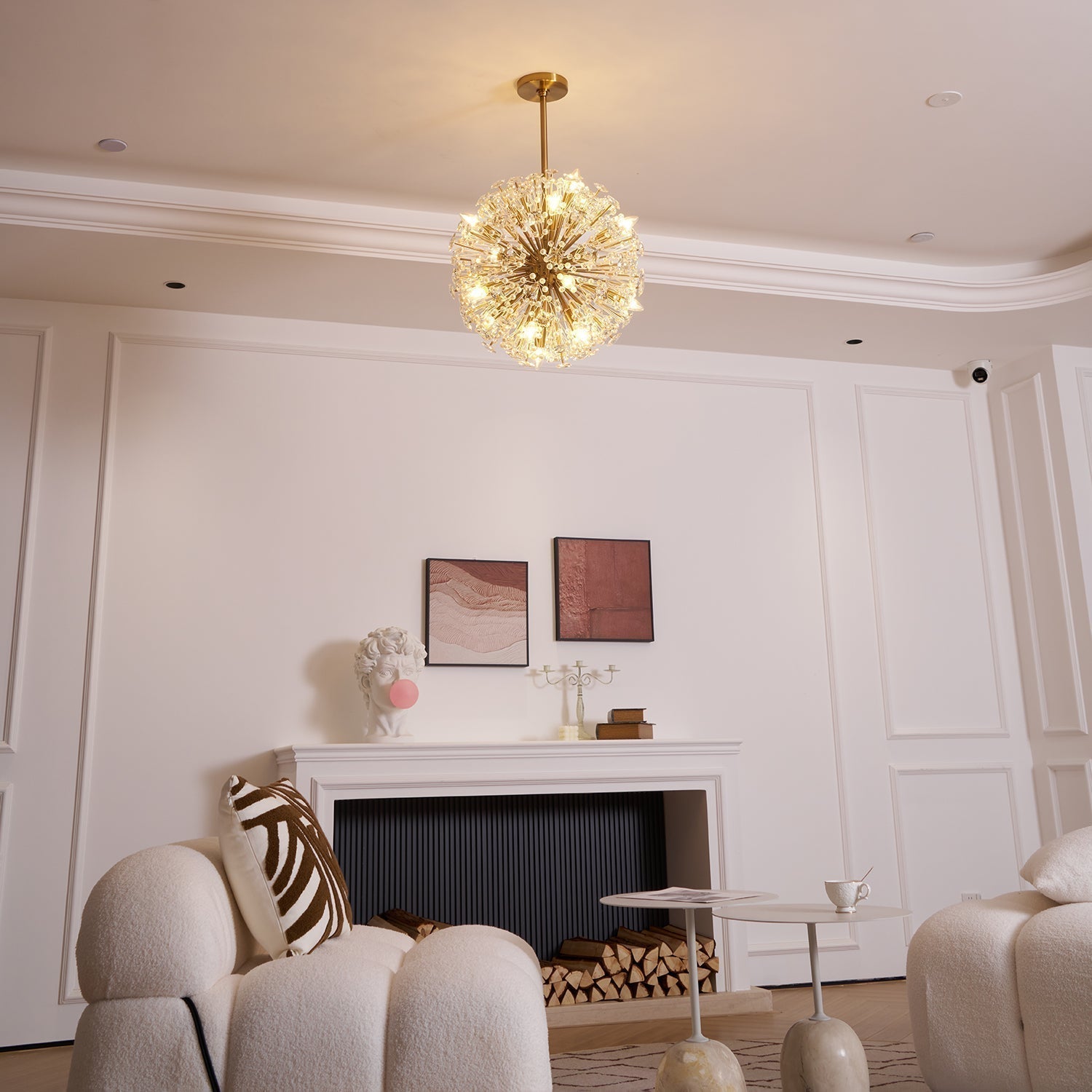 Aurora Lustre de Luxe en Métal Doré - Neutralighting