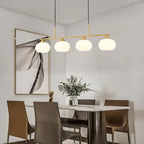 Valentina Suspension Multi Moderne, Métal/Verre, Noir/Or, Salon