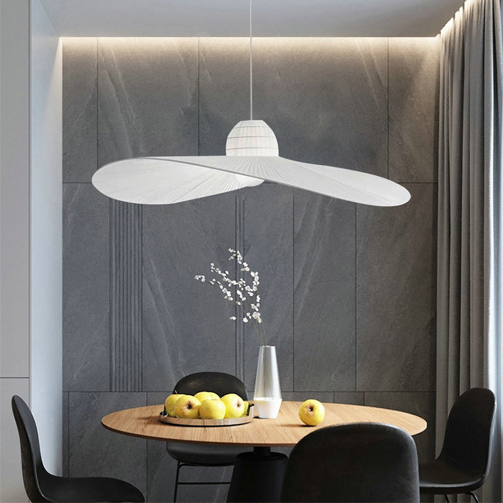 Ritta Suspension Vintage, Métal/Tissu, Blanc/Noir, Salle à Manger - Neutralighting