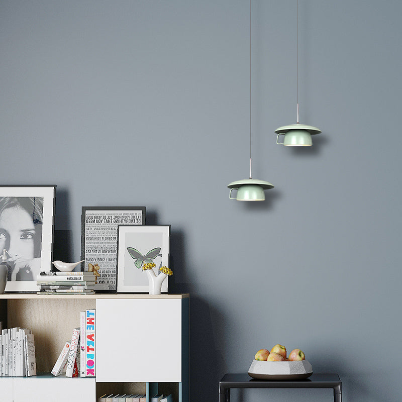 Valentina Rustique Tasse Céramique LED Suspension Salon - Neutralighting
