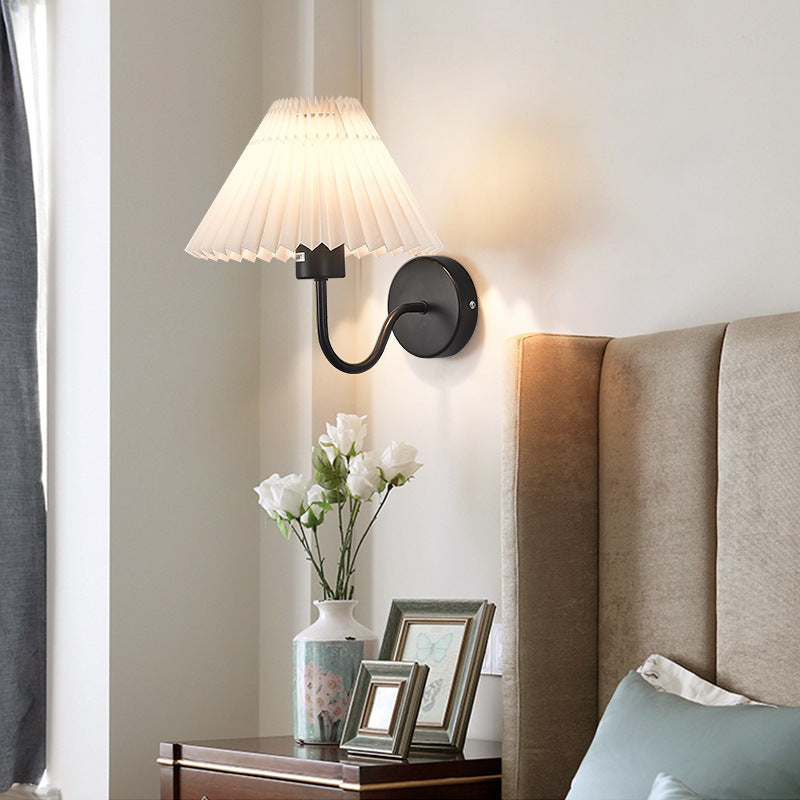 Tiffany Vintage Applique Murale Laiton/Noir Métal Chambre À Coucher - Neutralighting