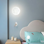 Aria Lune LED Applique Murale Blanc Résine Chambre Des Enfants - Neutralighting