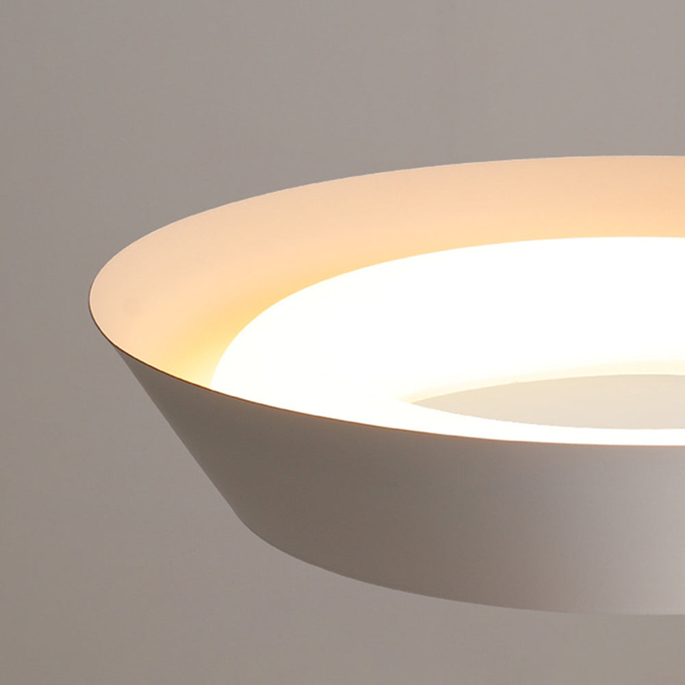 Arisha Plafonnier Bol Moderne, Métal/Acrylique, Blanc, Salon - Neutralighting