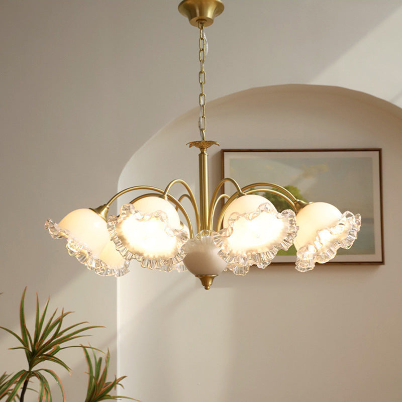 Arisha Rétro LED Métal Verre Lustre Salon Chambre à Coucher - Neutralighting