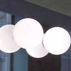 Valentina Moderne Bulle Sphère Plafonnier Verre Chambre à Coucher - Neutralighting