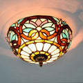 Tiffany Designer LED Plafonnier Métal Verre Chambre À Coucher/Salon - Neutralighting
