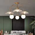 Valentina Nordique LED Lustre Or Verre Salon/Chambre À Coucher/Salle À Manger - Neutralighting