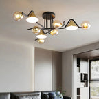 Arisha Design LED Plafonnier Métal/Verre Salon/Chambre à Coucher - Neutralighting