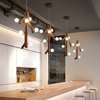 Epoch Nordique LED Lustre Bois Salon/Salle À Manger/Chambre À Coucher - Neutralighting