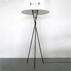 Arisha Lampadaire Trépied Simple, Métal/Tissu, Blanc, Chambre/Salon - Neutralighting