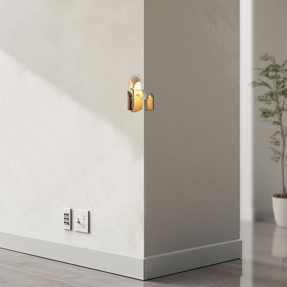 Ray Applique Murale Art Déco Flush LED Encastrée, 3 Styles, Blanc, Salon - Neutralighting