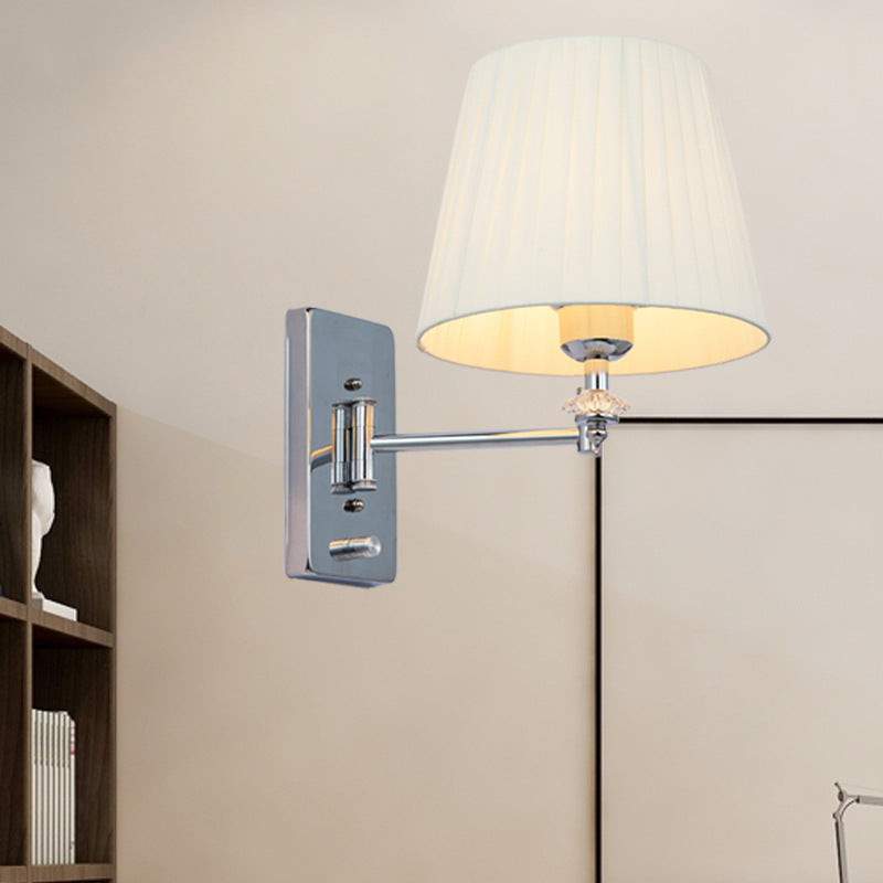 Ritta Moderne LED Intérieur Applique Murale Métal Tissu Salon Chambre à Coucher - Neutralighting