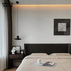 Arisha Suspension Cylindre Moderne, Pierre, Noir, Chambre - Neutralighting