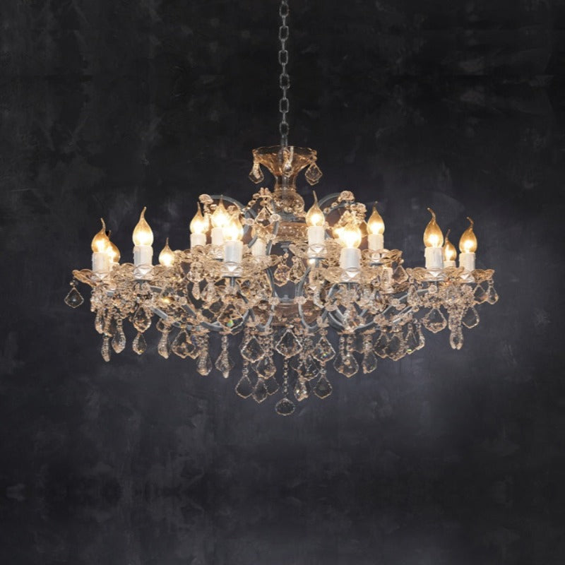 Silva Lustre décoratif Moderne, Métal/Cristal, Rouille, Salon - Neutralighting