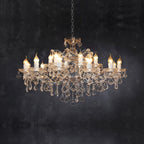 Silva Lustre décoratif Moderne, Métal/Cristal, Rouille, Salon - Neutralighting