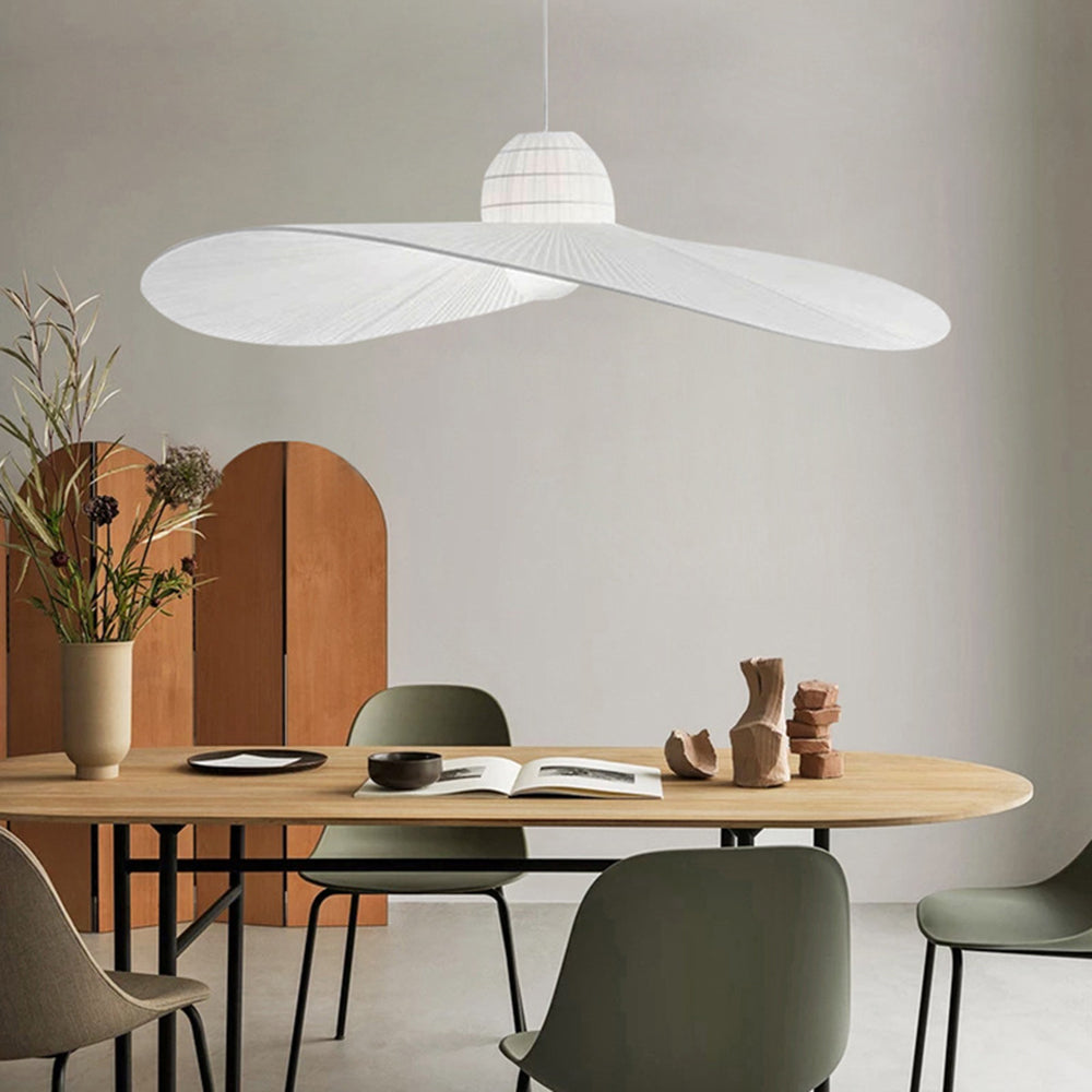Ritta Suspension Vintage, Métal/Tissu, Blanc/Noir, Salle à Manger - Neutralighting