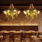 Arisha Rétro LED Lustre Noir Métal Corde Salle À Manger/Bar/Salon - Neutralighting