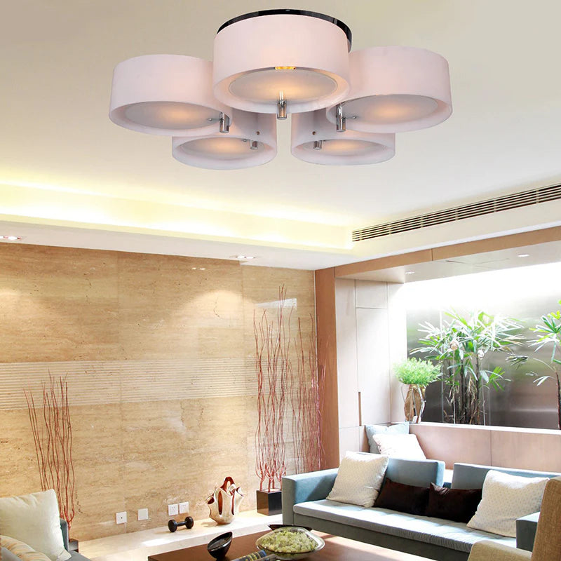 Arisha Moderne Rond Acrylique Verre Plafonnier Couloir - Neutralighting