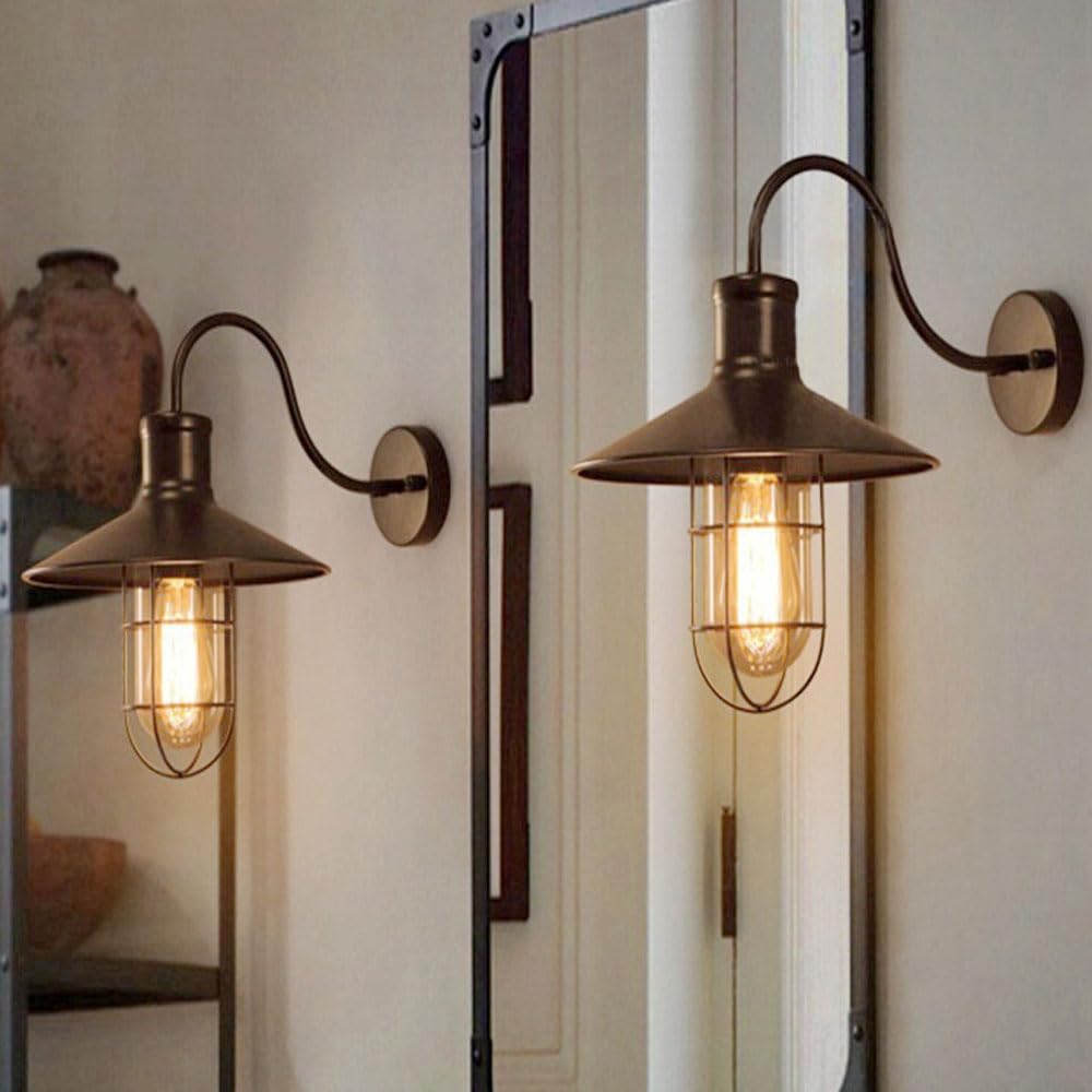 Silva Rétro LED Intérieur Applique Murale Métal Salle à Manger - Neutralighting
