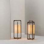 Muto Lampadaire Rectangulaire Moderne, Bois/Tissu, Bois, Salon - Neutralighting