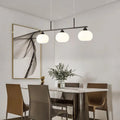 Valentina Suspension Multi Moderne, Métal/Verre, Noir/Or, Salon