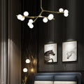 Valentina Moderne LED Lustre Or/Noir Verre Salon/Chambre À Coucher - Neutralighting