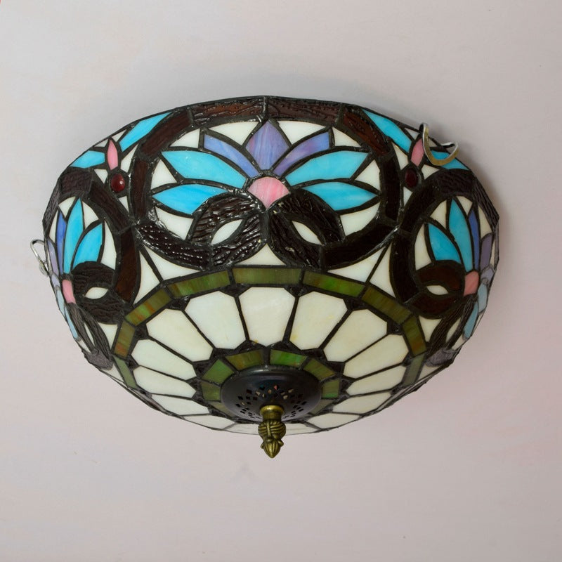 Tiffany Designer LED Plafonnier Métal Verre Chambre À Coucher/Salon - Neutralighting