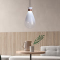 Valentina Suspenison Boule Industrielle, Verre/Acrylique, Blanc/Gris Fumé, Bar/Café - Neutralighting