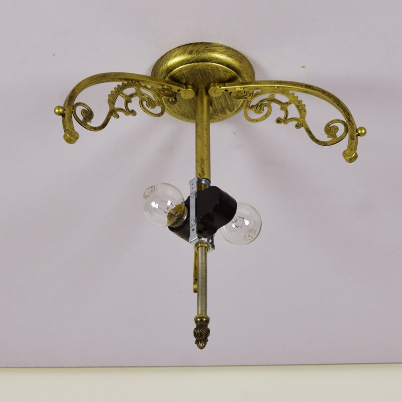 Tiffany Vintage Acrylique Plafonnier Métal/Verre Salon - Neutralighting