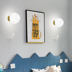 Aria Lune LED Applique Murale Blanc Résine Chambre Des Enfants - Neutralighting