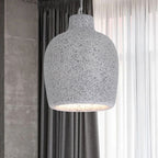 Avi Suspension Pot Retro, Résine/Acrylique, Gris/Blanc, Salon - Neutralighting
