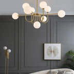 Valentina Moderne LED Lustre Or Verre Salle À Manger/Salon/Chambre À Coucher - Neutralighting