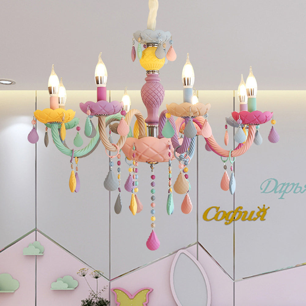 Valentina Suspension Bougeoir Art Deco, Métal, Coloré, Chambre à Coucher/Salon - Neutralighting