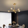 Valentina Luminaires Suspensions Multi Balle Moderne Cuivre/Cristal Noir/Doré Salon/Salle à Manger - Neutralighting