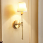 Silva Applique Murale Landerne Vintage, 5 Style, Métal/Tissu, Or, Chambre - Neutralighting