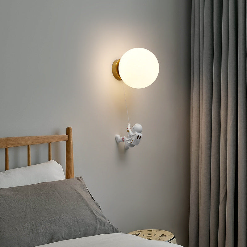 Aria Lune LED Applique Murale Blanc Résine Chambre Des Enfants - Neutralighting