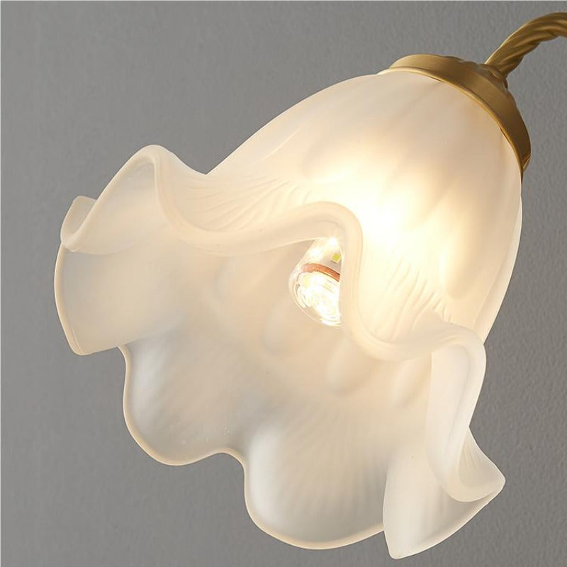 Arisha Rétro LED Applique Murale Or Métal Verre Salon Chambre À Coucher - Neutralighting