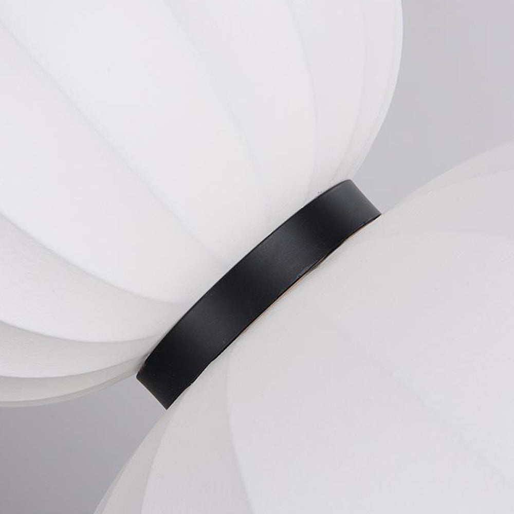 Ritta Suspension Vintage, Métal/Soie, Noir/Blanc, Chambre à Coucher - Neutralighting