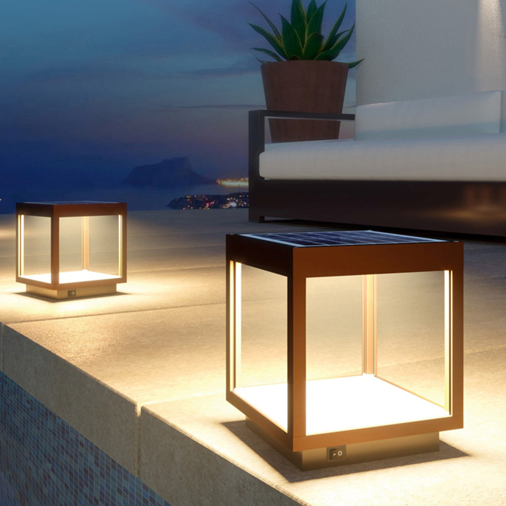 Ferra Lampadaire d’extérieur solaire rechargeable contemporain - Neutralighting