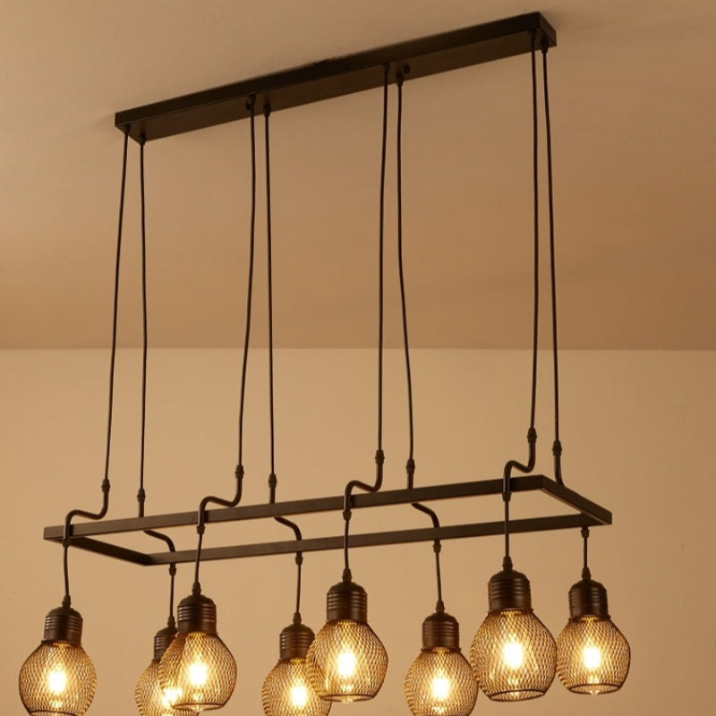 Silva Vintage Long Tête Multiple Lustre Salle À Manger/Salon/Bar - Neutralighting