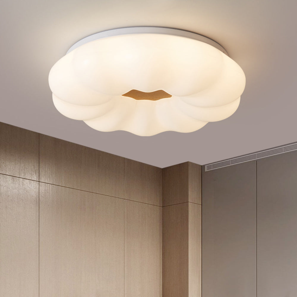 Muto Plafonnier Nuage Moderne, Bois/Acrylique, Bois, Salon - Neutralighting