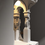 Ray Applique Murale Art Déco Flush LED Encastrée, 3 Styles, Blanc, Salon - Neutralighting