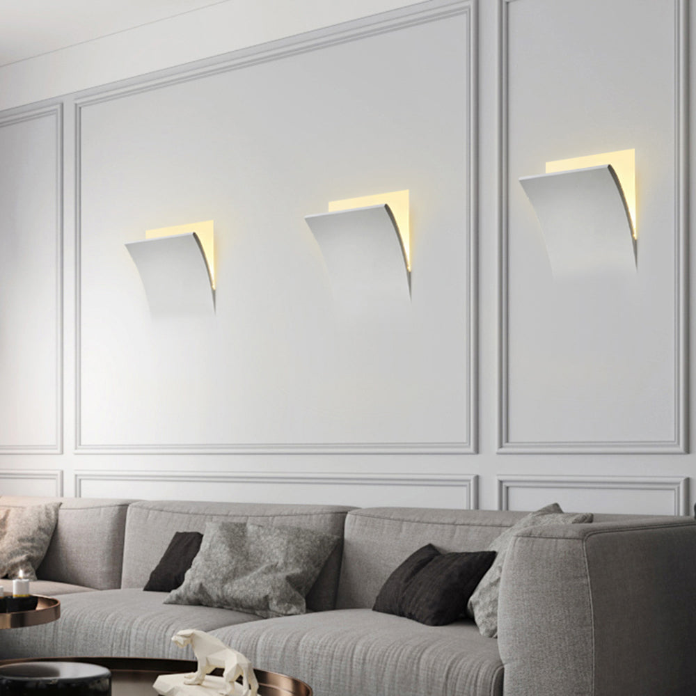 Aria Applique Murale Encastrée/Plâtre, Moderne, 4 Styles, Métal, Blanc, Salon - Neutralighting