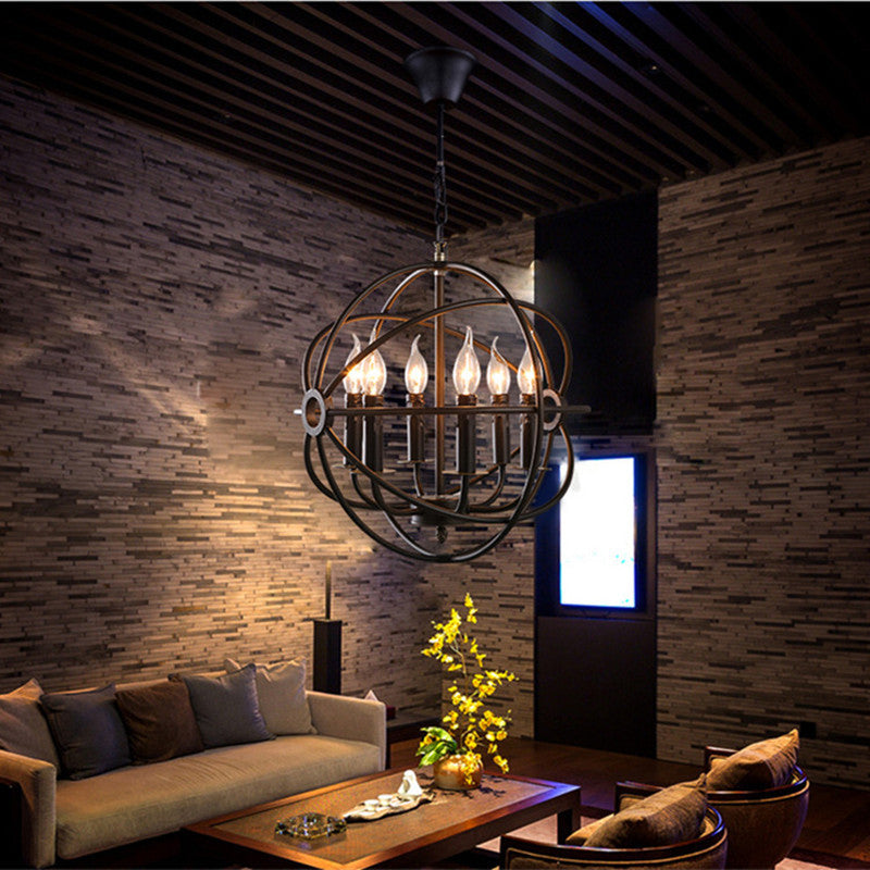 Silva Américain Lustre Métal Salon Chambre à Coucher Restaurant - Neutralighting