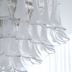 Aurora Plafonnier Transparent Verre Vague Superposé Élégant - Neutralighting