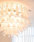 Aurora Plafonnier Transparent Verre Vague Superposé Élégant - Neutralighting