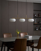 Lustra Suspension Lampe Linéaire à 3 Lumières en Forme de Globe - Neutralighting