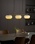 Lustra Suspension Lampe Linéaire à 3 Lumières en Forme de Globe - Neutralighting